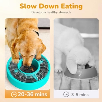 vivaforte Slow Feeder Dog Bowl for Healthy Eating