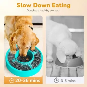 vivaforte Slow Feeder Dog Bowl for Healthy Eating