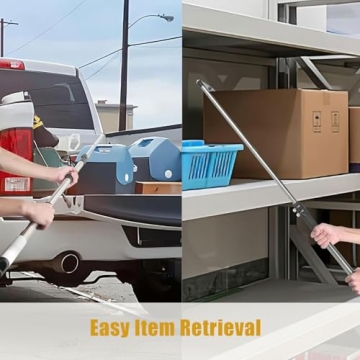 Truck Cargo Grabber,Telescoping Pickup Truck Bed Retriever Tool,Bed Buddy Truck Tool Magnetic,Truck Bed Reach Tool,Bed Buddy Truck Tool,Effortless Item Retrieval (59in)