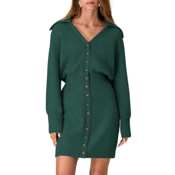 PRETTYGARDEN Trendy Long Sleeve Sweater Dress for Women