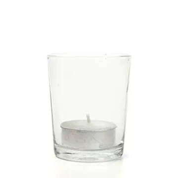 Hosley's Set of 72 Crystal Clear Votive/Tea Light Glass Candle Holders. Bulk Buy. Ideal for Parties, Wedding, Special Events, Aromatherapy and Everyday Use. Tealights O2