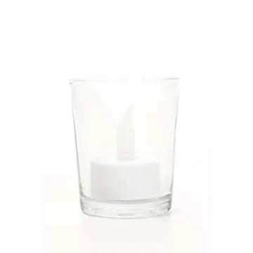 Hosley's Set of 72 Crystal Clear Votive/Tea Light Glass Candle Holders. Bulk Buy. Ideal for Parties, Wedding, Special Events, Aromatherapy and Everyday Use. Tealights O2