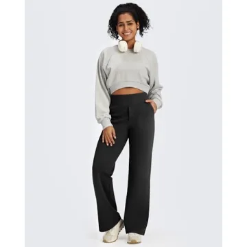 G4Free Women's High Waisted Fleece Lined Sweatpants