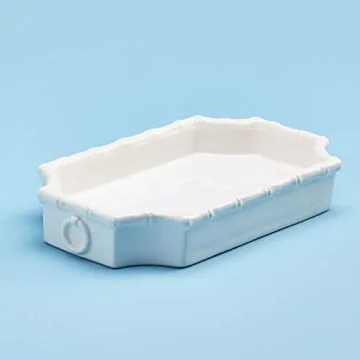 Two's Company Faux Bamboo Fretwork Desk Tray - Elegant Storage Solution