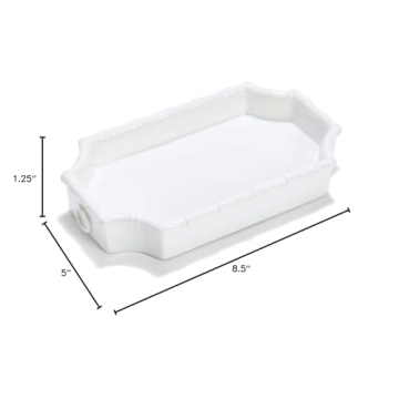 Two's Company Faux Bamboo Fretwork Desk Tray - Elegant Storage Solution