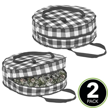 Wreath Storage Bag - Stylish and Durable Holiday Organizer