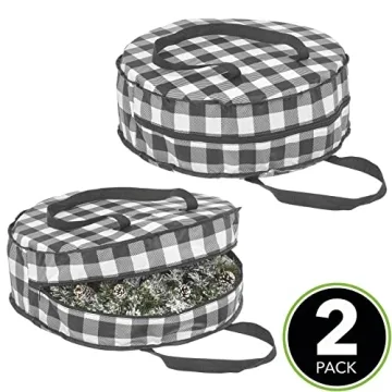 Wreath Storage Bag - Stylish and Durable Holiday Organizer