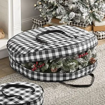 Wreath Storage Bag - Stylish and Durable Holiday Organizer
