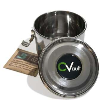 CVault by Boveda | 1 oz Storage Container | Smell-Proof, Air Tight & Light Resistant | Food Grade St...
