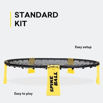 Spikeball The Original Kit 1-Ball Game Set - Outdoor Games, Yard Games & Camping Games - Includes 1 Ball, 1 Net, Drawstring Bag & Rulebook Set for Lawn & Yard Games