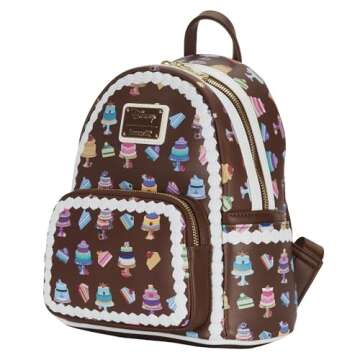 Loungefly Disney Princess Cakes Mini Backpack - Faux Leather, Adjustable Straps, Officially Licensed