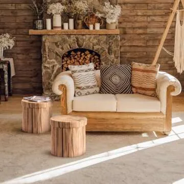 Sorbus Tree Stump Storage Ottoman - Cute & Functional