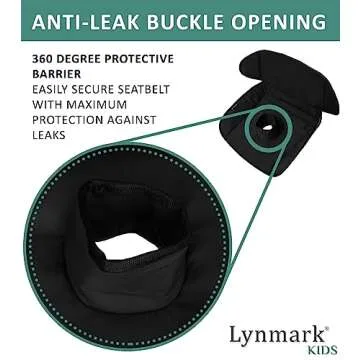 Car Seat Protector for Potty Training | Travel potty Cover from Spillages, Nappy Leaks & Toilet training| Piddle Pad fits all carseat & buggy, age: 6m-4 years old |Keeps seat Clean & dry! Black