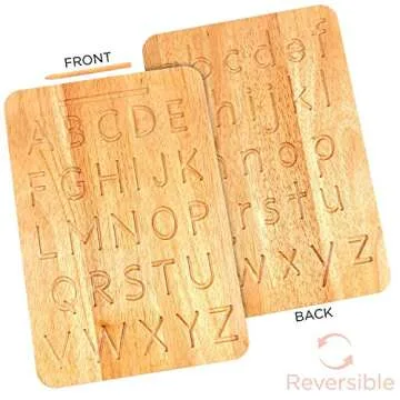 Montessori Wood Alphabet Tracing Board for Kids