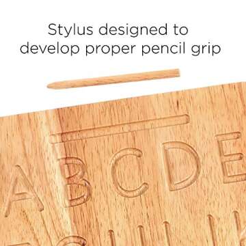 Montessori Wood Alphabet Tracing Board for Kids