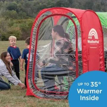 WeatherPod® The Original Shark Tank MyPod™ XL 1-2 Person Pop-Up Pod - Stay Warm, Dry, and Out of The Sun - Weather Pod for Sports, Rain, or Wind - Simple to Set Up and Tear Down - (Royal Blue)