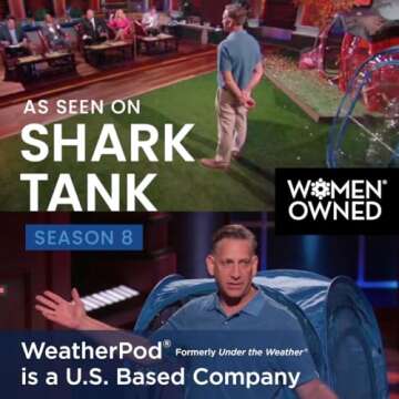 WeatherPod® The Original Shark Tank MyPod™ XL 1-2 Person Pop-Up Pod - Stay Warm, Dry, and Out of The Sun - Weather Pod for Sports, Rain, or Wind - Simple to Set Up and Tear Down - (Royal Blue)