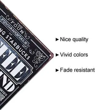 Charming Coffee Bar Sign 8x12 for Kitchen Decor