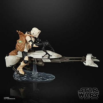 Star Wars The Black Series Biker Scout & Speeder Bike Set