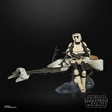 Star Wars The Black Series Biker Scout & Speeder Bike Set