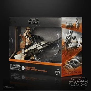 Star Wars The Black Series Biker Scout & Speeder Bike Set