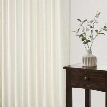 Elegant Pinch Pleated Semi Sheer Curtains 96 Length