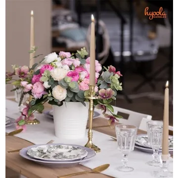 Hyoola Tall Taper Candles - Elegant Dripless Dinner Candles