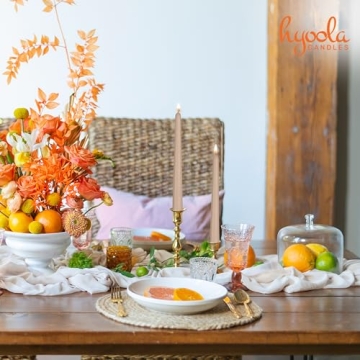 Hyoola Tall Taper Candles - Elegant Dripless Dinner Candles