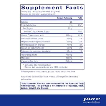 Pure Encapsulations Electrolyte Energy Formula | Hydration Supplement Powder for Muscle Recovery, Mi...