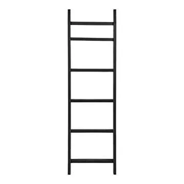 Stylish Kate and Laurel Pothos Blanket Ladder with Bins