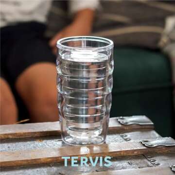 Tervis Construction Trucks Made in USA Double Walled Insulated Tumbler Travel Cup Keeps Drinks Cold & Hot, 10oz Wavy, Lidded