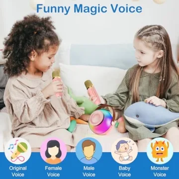 Mini Karaoke Machine - Kids & Adults with 2 Microphones