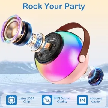 Mini Karaoke Machine - Kids & Adults with 2 Microphones