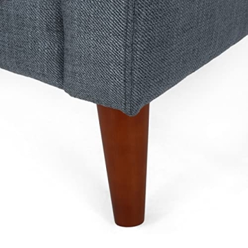 Stylish Mid Century Modern Arm Chair Gray Walnut