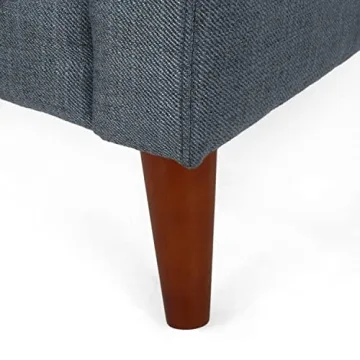 Stylish Mid Century Modern Arm Chair Gray Walnut