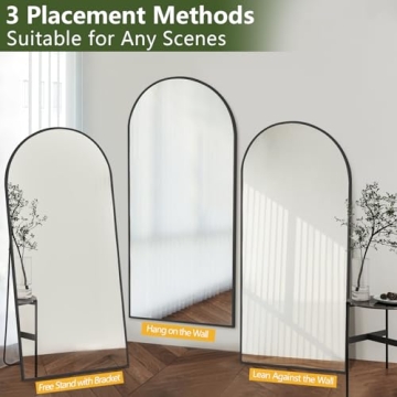 MELOMOIR 76-inch Full Length Arched Mirror for Home Styling