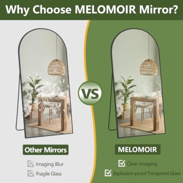 MELOMOIR 76-inch Full Length Arched Mirror for Home Styling