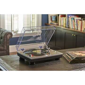 Audio-Technica AT-LP120-USB Direct-Drive Professional Turntable (USB & Analog), Silver (ATLP120 USB)