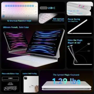 iPad Air 11" Keyboard Case with Backlit Keys and Trackpad