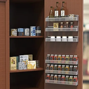 Auledio 2 Pack Spice Rack Organizer for Kitchen & Bathroom