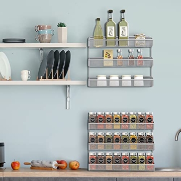 Auledio 2 Pack Spice Rack Organizer for Kitchen & Bathroom