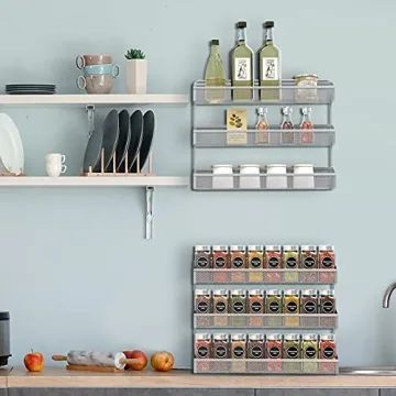 Auledio 2 Pack Spice Rack Organizer for Kitchen & Bathroom