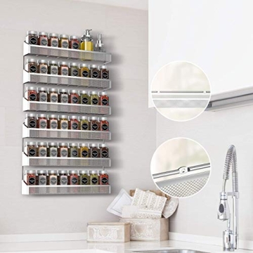 Auledio 2 Pack Spice Rack Organizer for Kitchen & Bathroom