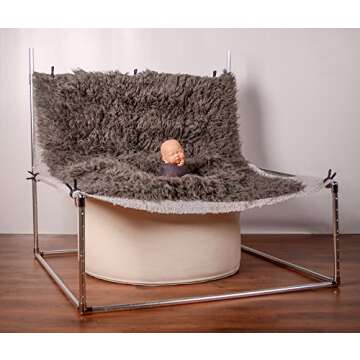 Adjustable Newborn Photography Backdrop Stand - Metallic