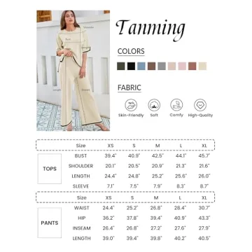 Tanming Women's Cozy Two-Piece Lounge Set
