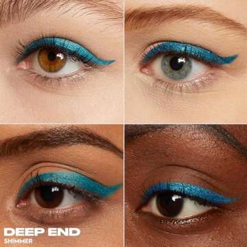 URBAN DECAY 24/7 Glide-On Waterproof Eyeliner Pencil (Deep End - Teal Blue Shimmer), Smudge-Proof, T...