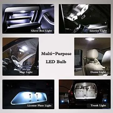 YITAMOTOR DE3175 31mm LED Festoon Bulb White Error Free Super Bright 6000K 2835 Chipsets for Car Interior Dome Map Door Light 3021 3022 3175 6428 4 Pack