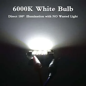 YITAMOTOR DE3175 31mm LED Festoon Bulb White Error Free Super Bright 6000K 2835 Chipsets for Car Interior Dome Map Door Light 3021 3022 3175 6428 4 Pack