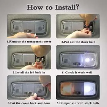 YITAMOTOR DE3175 31mm LED Festoon Bulb White Error Free Super Bright 6000K 2835 Chipsets for Car Interior Dome Map Door Light 3021 3022 3175 6428 4 Pack