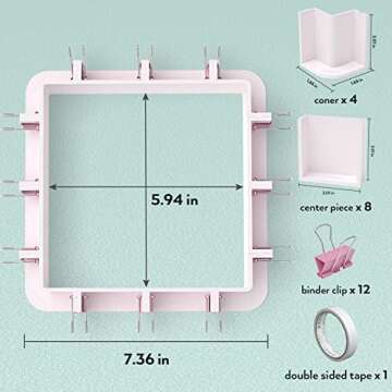 Nicpro Adjustable Molds Housing for Silicone Mold Making, Reusable Plastic Housing Frame Mold Making...